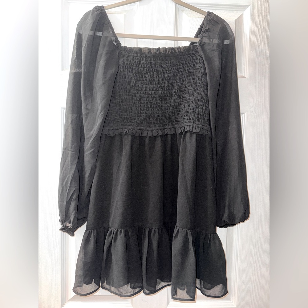 Chiffon Little Black Dress